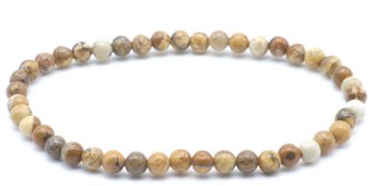 Pulseira Jaspe Paysage perles 4mm