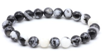 Pulseira Jaspe Zèbre perles 8mm