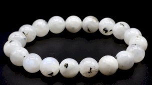 Pulseira Labradorita Branca perles 10mm