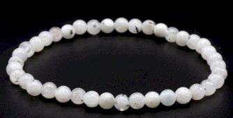 Pulseira Labradorita Branca perles 4mm