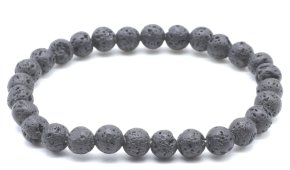 Pulseira Pedra de Lave perles 6mm