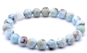 Pulseira Larimar perles 8mm