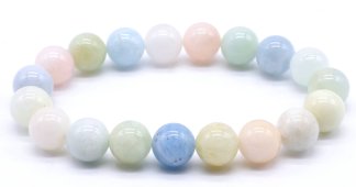 Pulseira Morganite perles 10mm
