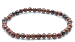 Pulseira Obsidiana Mahogany perles 4mm