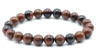Pulseira Obsidiana Mahogany perles 8mm