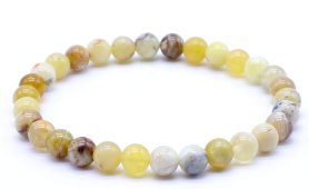 Pulseira Opala Amarelo perles 6mm