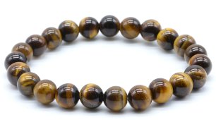 Pulseira Olho de Tigre perles 8mm