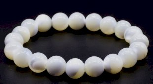Pulseira 'Mother of Pearl' perles 10mm