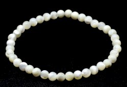 Pulseira 'Mother of Pearl' perles 4mm