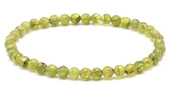 Pulseira Péridot perles 4mm