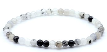 Pulseira Quartzo Turmalina Perles 4mm