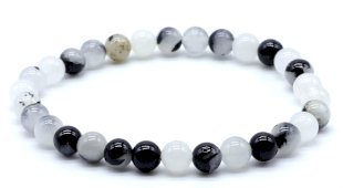 Pulseira Quartzo Turmalina Perles 6mm