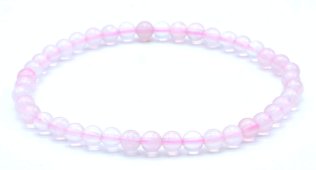 Pulseira Quartzo Rosa Perles 4mm