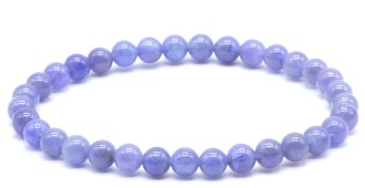 Pulseira Tanzanite 'AA' perles 5mm