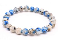 Pulseira de Jaspe K2 com Contas Facetadas de 8mm