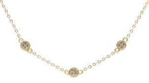 Pulseira Prata 925 Triple Strass