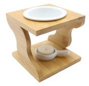 Queimador Óleo Céramique & Madeira Stylisé 12cm