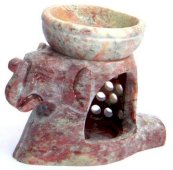 Queimador Óleo Pedra Eléphant & Coupelle 10cm