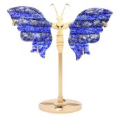 Borboleta de lápis-lazúli sobre uma base de 14 cm