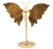 Borboleta Olho de Tigre sobre base, 14 cm