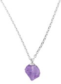Colar Prata 925 'Cristal Sauvage' - Ametista