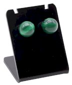 Brincos Perle Malaquita 10mm