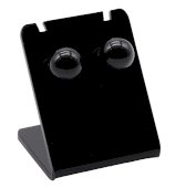 Brincos Perle Turmalina Preta 10mm