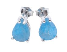 Brincos Prata 925 Apatite Larme