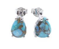 Boucles d'oreilles Prata 925 Turquoise Larme