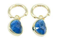 Boucles d'oreilles Prata 925 'Halo Minéral' - Apatite