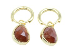 Boucles d'oreilles Prata 925 'Halo Minéral' - Granada