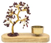 Árvore da Felicidade Granada + Porta-velas 17cm