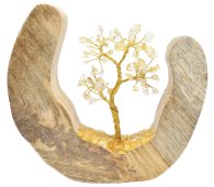 Árvore da Felicidade Design Madeira Citrino 17cm