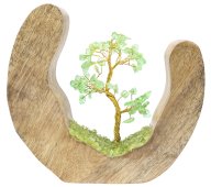 Árvore da Felicidade Design Madeira Peridoto 17cm