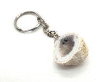 Porta-Chaves Geode Ágata bruta 3cm
