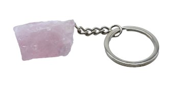 Porta-Chaves Quartzo Rosa brut 3cm