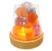 Lâmpada Difusor Sel Himalaya + Ametista 10cm