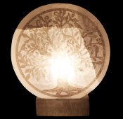 Lâmpada Selenite Frame Árvore de Vie 20cm