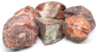 Ágata Vermelho 'A' bruta 1Kg