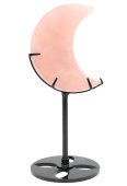 Lua de Quartzo Rosa em uma base de 16 cm