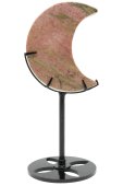 Lua de rodonita sobre base de 16 cm