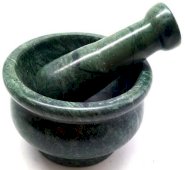 Almofariz Marbre Verde 10cm