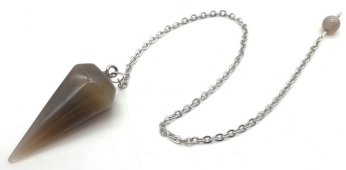 Pêndulo conique Ágata Grise 3.5cm