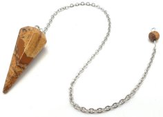 Pêndulo conique Jaspe Paysage 3.5cm