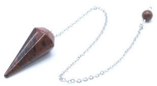 Pêndulo conique Obsidiana Mahogany 3.5cm