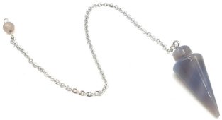 Pêndulo Goutte Ágata Grise 3cm