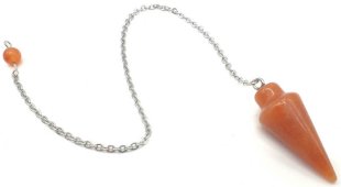 Pêndulo Goutte Aventurina Orange 3cm