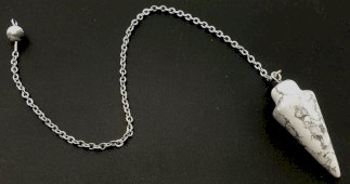 Pêndulo Goutte Howlita 3cm