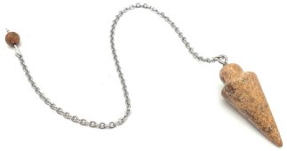 Pêndulo Goutte Jaspe Paysage 3cm