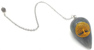 Pêndulo Gravé Árvore de Vie 4cm - Labradorita